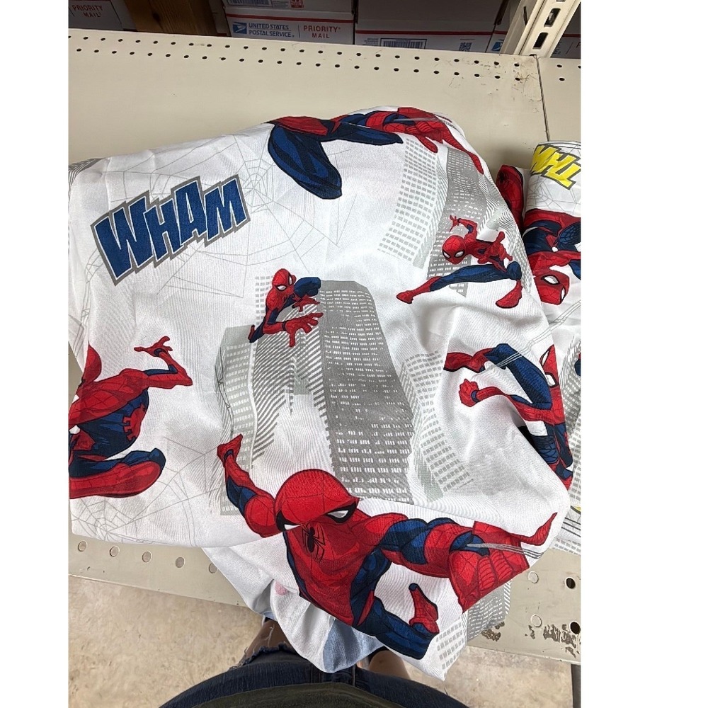Marvel Spider-Man Twin Sheet Set Flat and Fitted Sheets Only White Red Blue
